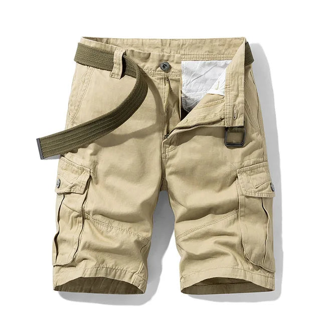 Baggy herre shorts med multifunktionelle lommer, perfekt til praktisk brug og sommerdage.