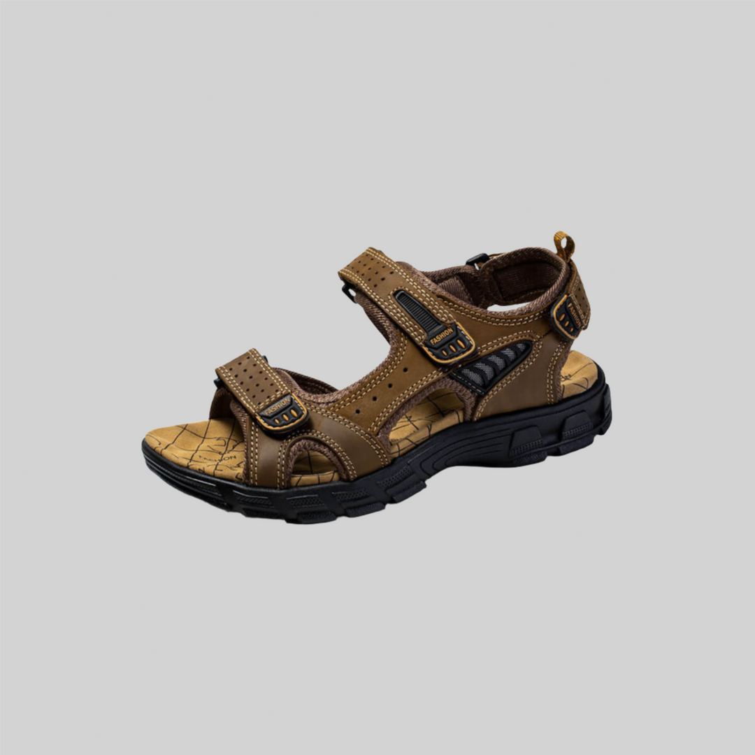 Støttende herresandaler, der mindsker træthed og giver optimal komfort. Perfekt til casual sommerbrug.