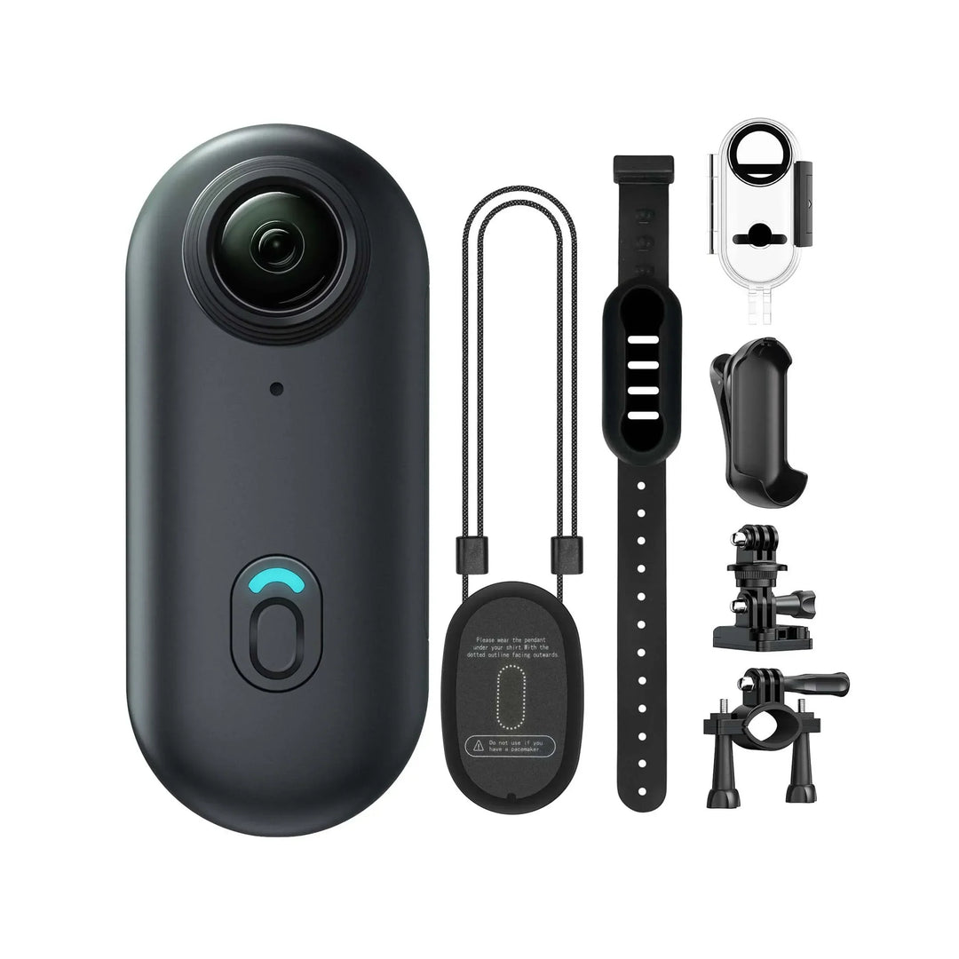 Vandtæt 4K mini actionkamera med WiFi, 360° holder og magnetisk funktion til alsidig brug.