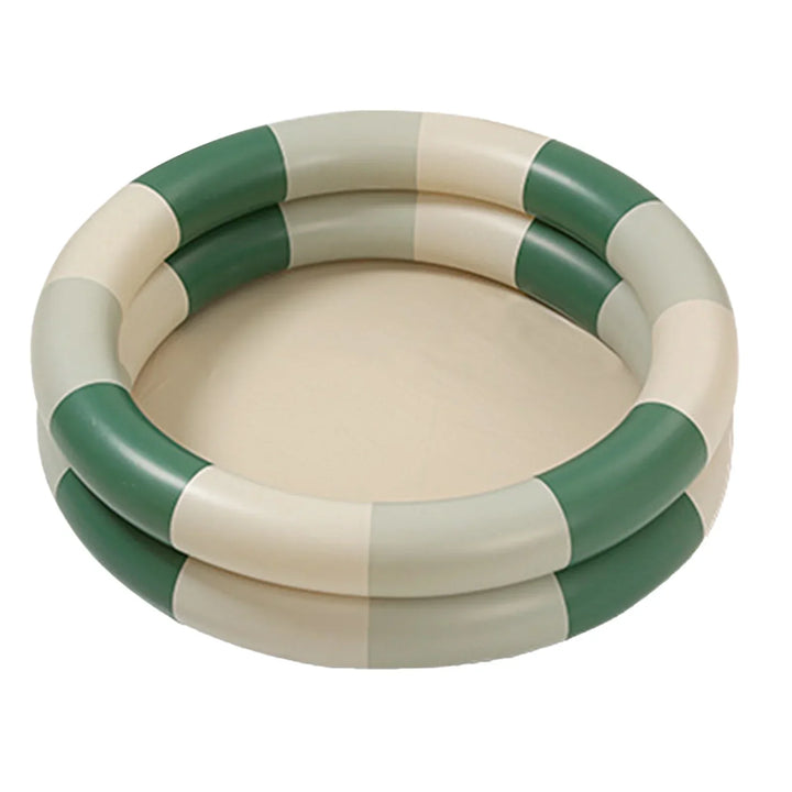 Oppustelig børnepool til sjov vandleg i haven, sammenklappelig PVC pool til sommeraktiviteter.