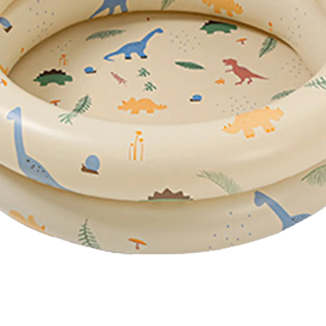 Kompakt oppustelig havepool til børn, sammenklappelig design for nem transport og opbevaring.