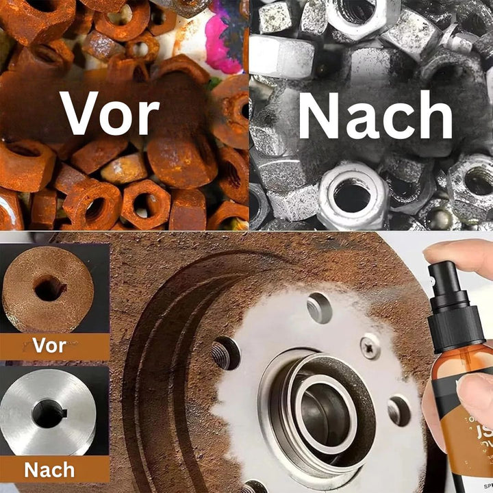 PowerRust rustbeskyttelse. Avanceret rustfjerner der også forebygger ny korrosion på metaloverflader.
