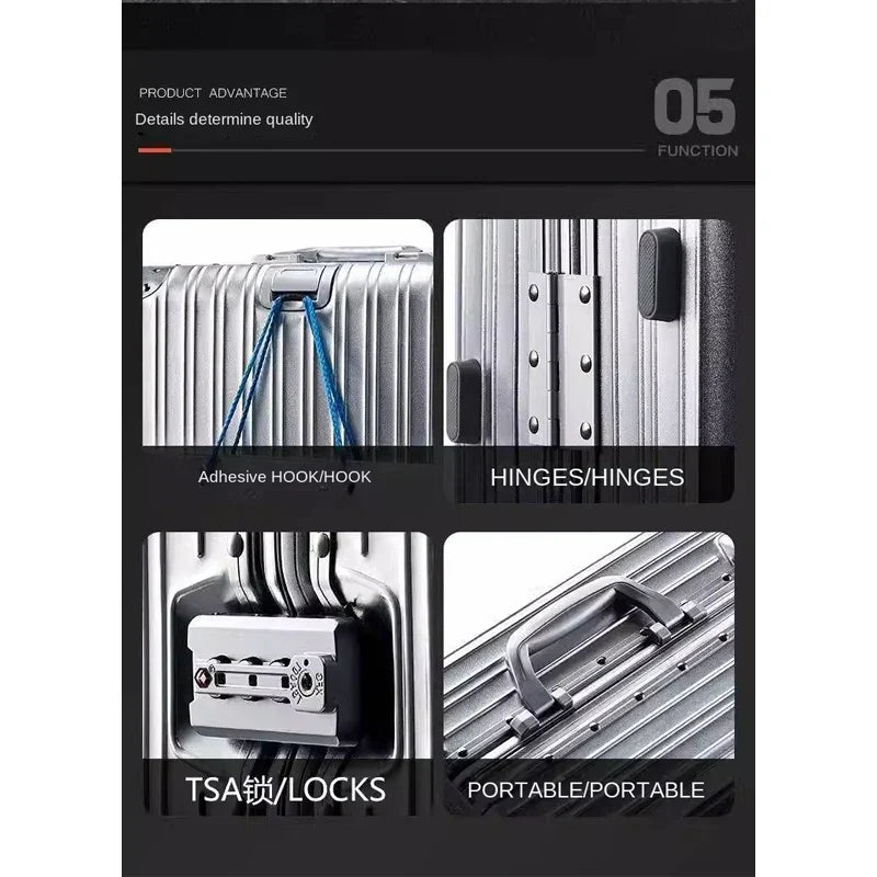 Elegant premium rejsekuffert af aluminium og magnesium. Den perfekte hardcase til stilfuld rejse.