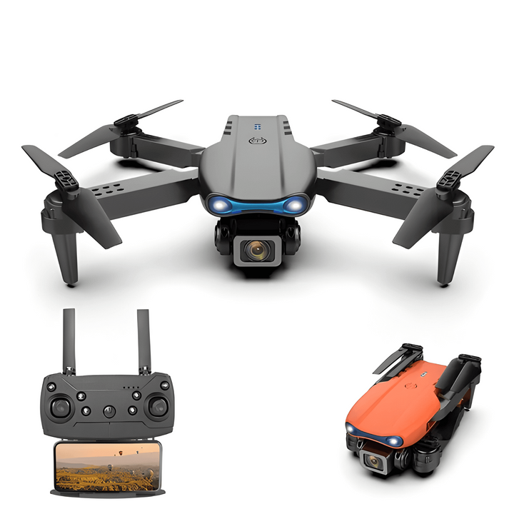 Professionel 4K drone med dobbelt kamera, ideel til luftfotografi og videooptagelse i høj kvalitet.