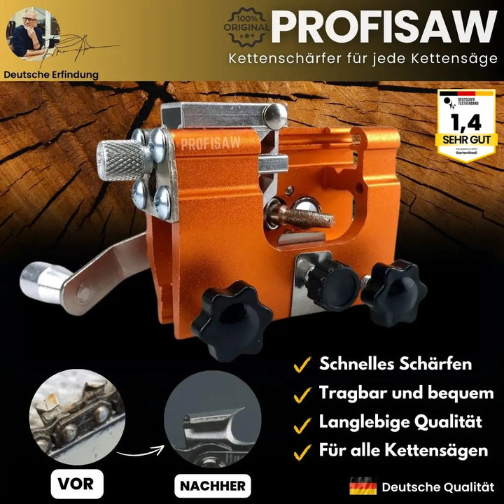 Professionel ProfiSaw universal kædesliber til motorsave for optimal skarphed.