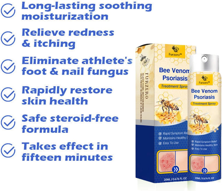 Psoriasis lindring spray til alle hudtyper. Reducerer kløe, tørhed og rødme. Nem og effektiv hudbehandling.