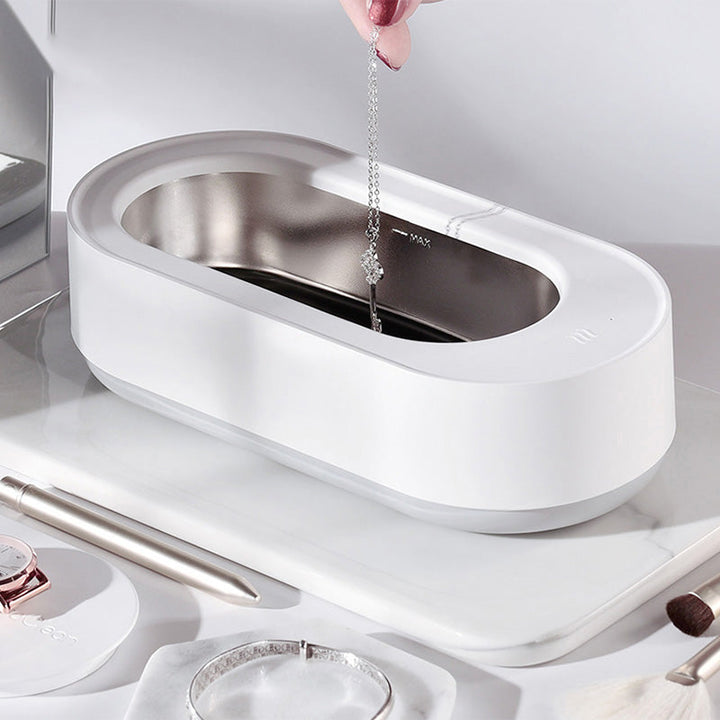 Avanceret PureShine ultralydsrenser til dybderens af smykker, briller og ure. Universel personlig pleje gadget.