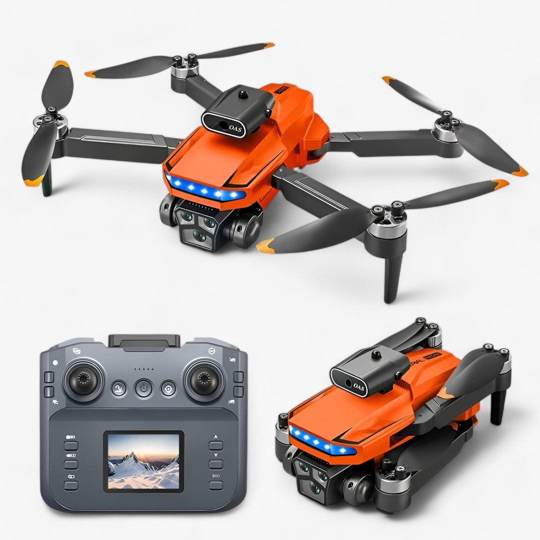 Begyndervenlig RC drone med 8K kamera og sikker flyvning via forhindringsundgåelse for skarpe luftbilleder.