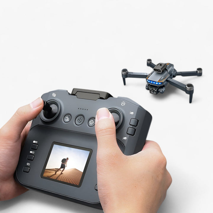 Avanceret RC drone med 8K kamera til luftfotografi og intelligent forhindringsundgåelse for sikker flyvning.