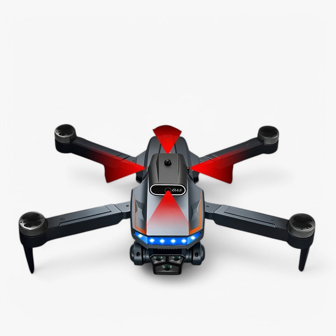 Kraftfuld RC drone med 8K kamera til videooptagelse og forhindringsundgåelse for en stabil og sikker flyveoplevelse.