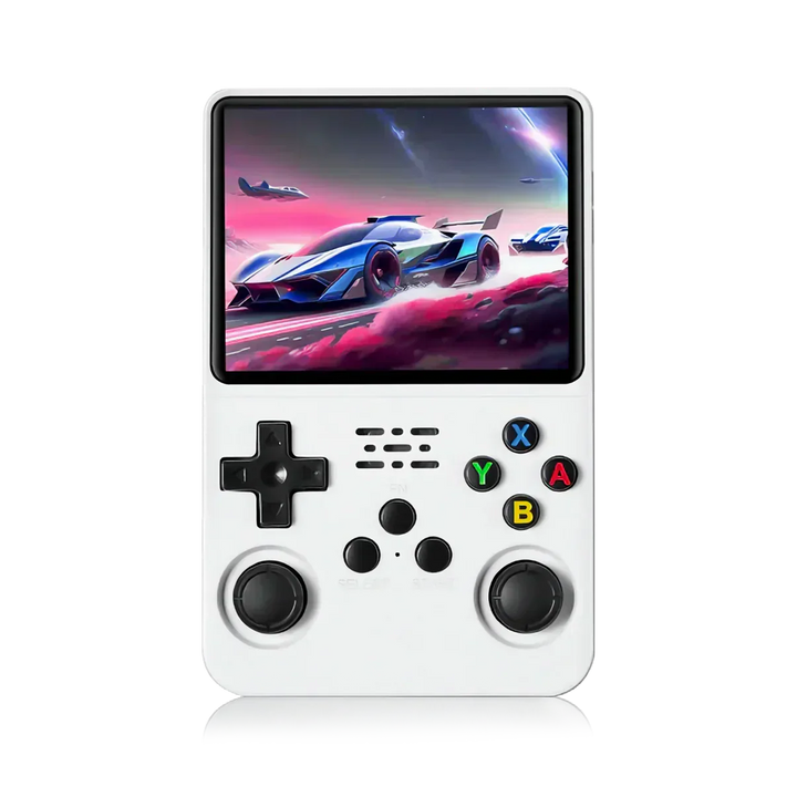 Retro bærbar spilkonsol i unisex design med HD skærm og 20.000 klassiske spil for gaming.
