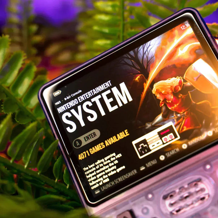 Kraftfuld quad-core håndholdt konsol med HD skærm og 64GB fyldt med retro gaming underholdning.