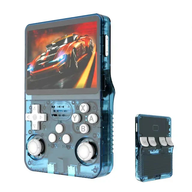 Gaming underholdning på farten med denne håndholdte retro spilkonsol med klar HD skærm og 64GB.