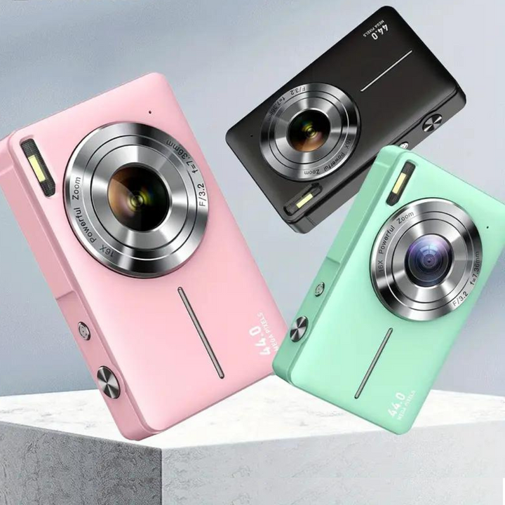 Let, bærbart unisex retro digitalkamera med 1080p opløsning. Perfekt til hverdagsfotografering.