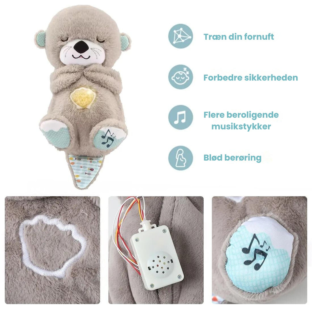 Hyggelig CozyDream odder nussebamse, perfekt gave til nyfødt, hjælper baby med at sove trygt.