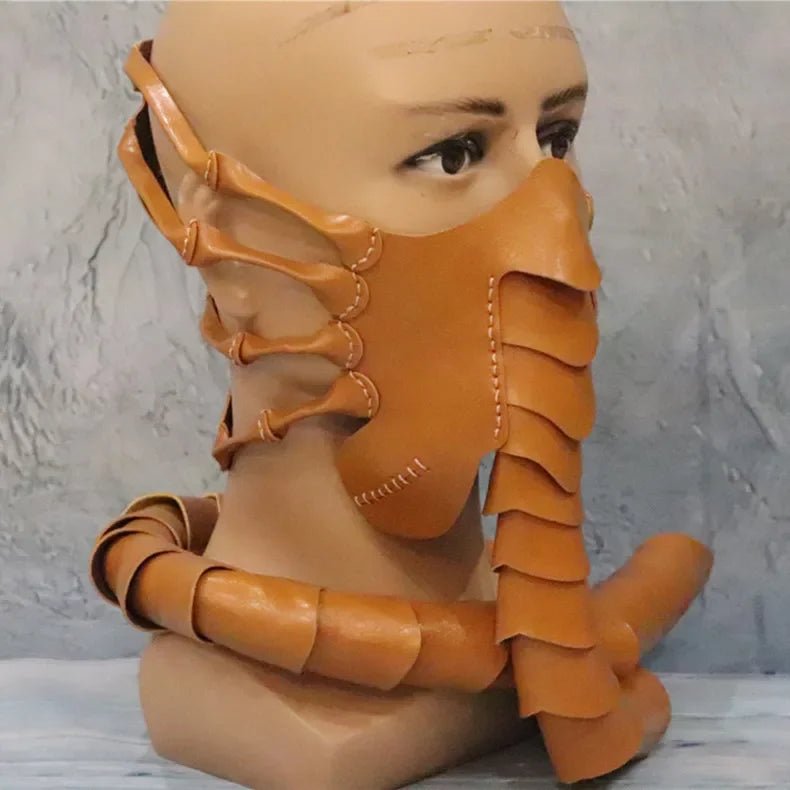 Realistisk Alien Facehugger maske i blød latex. Perfekt som insektmaske til Halloween fest.