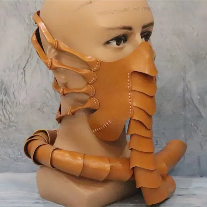 Realistisk Alien Facehugger maske i blød latex. Perfekt som insektmaske til Halloween fest.