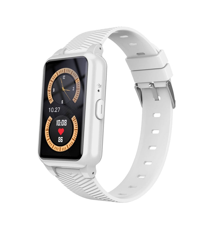 Senior smartwatch viser indgående opkald. 4G-ur sikrer nem kommunikation og hurtig alarmfunktion for ældre.