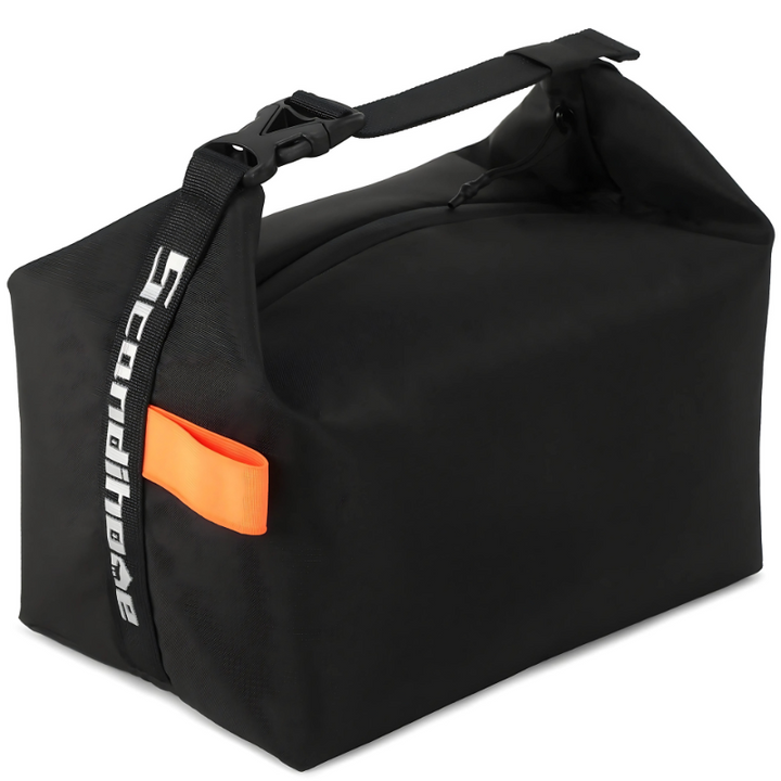 Foldbar isoleret frokost taske i stilfuld polyester, nem at transportere og opbevare, ideel til madpakke.