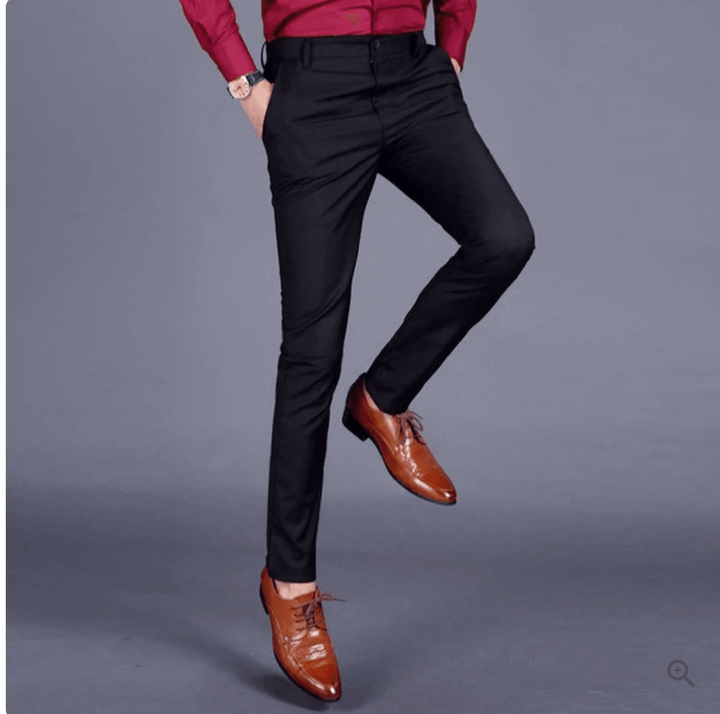 Elegante casual herrebukser i stretch, ideelle til smart hverdags- og kontormode.