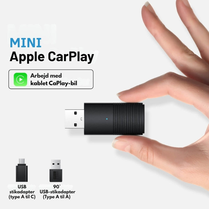 Trådløs CarPlay & Android Auto adapter for nem, automatisk tilslutning i bil.