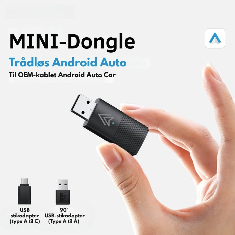 Kabelfri trådløs CarPlay og Android Auto adapter; forbedrer din køreoplevelse.