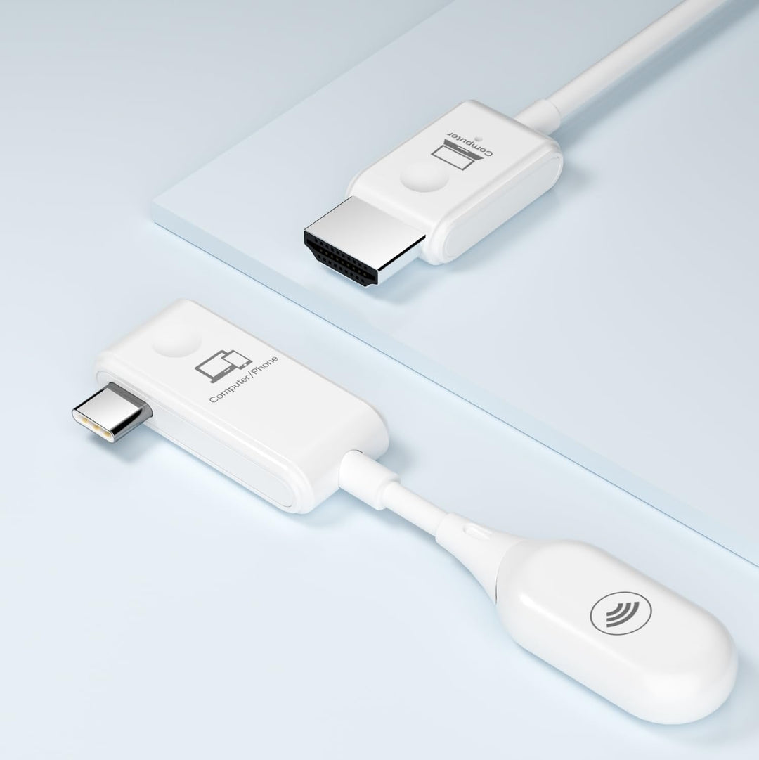 Nem skærmdeling med trådløs USB-C skærmdeler. Projektion af indhold til projektor eller TV problemfrit.