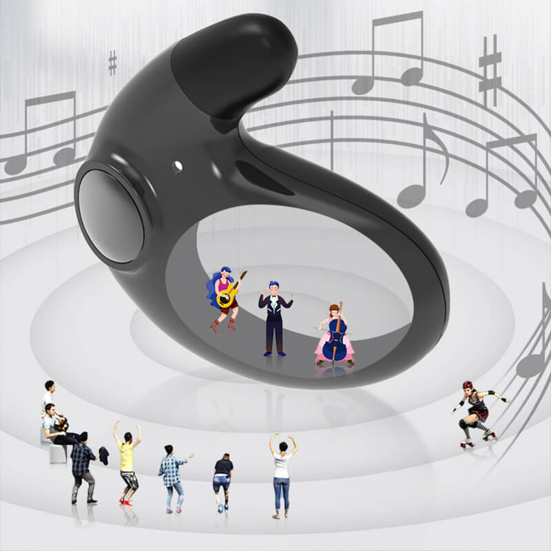 Komfortable ergonomiske Bluetooth øretelefoner til afslapning, arbejde og søvn.