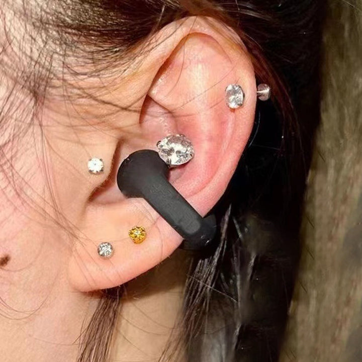 Ergonomiske, trådløse knogleledningshovedtelefoner til løb, giver omgivende lyd og komfort.