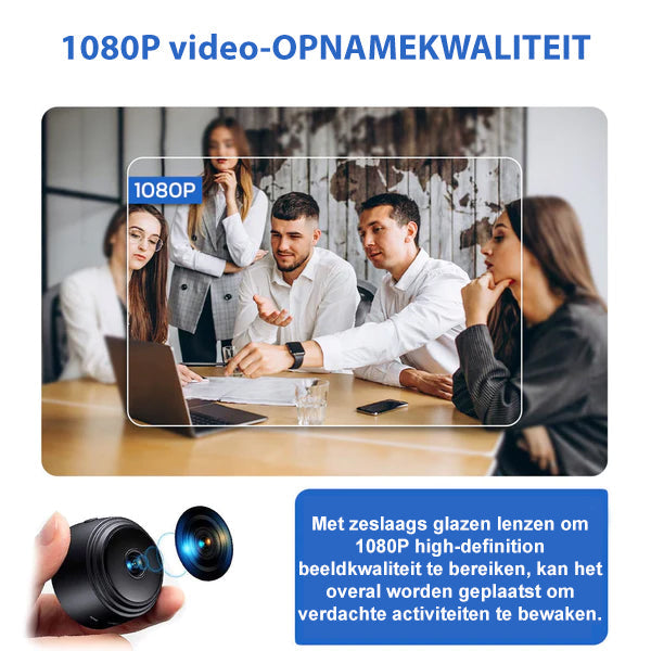 Sikkerhedskamera i Full HD med imponerende 72-timers batteri. Trådløst design med 160° nattesyn til hjemmet.