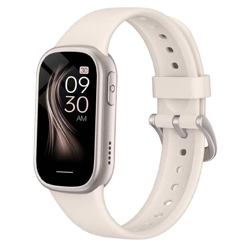Unisex AquaFit smartwatch med lang batterilevetid og behagelig silikonerem, perfekt til sport.