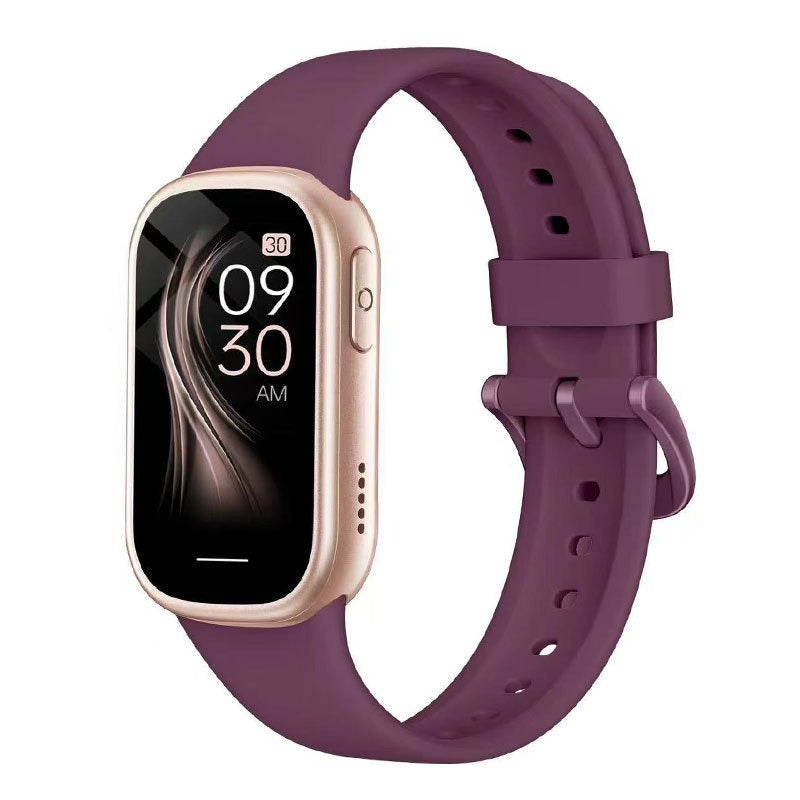 Stilfuld AquaFit smartwatch med holdbar silikonerem, unisex design og lang batterilevetid til hverdagsbrug.