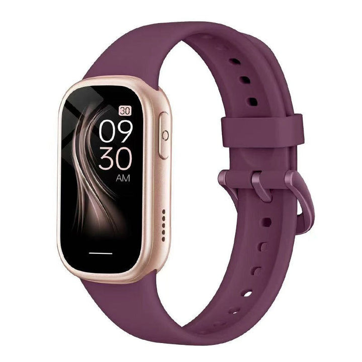 Stilfuld AquaFit smartwatch med holdbar silikonerem, unisex design og lang batterilevetid til hverdagsbrug.