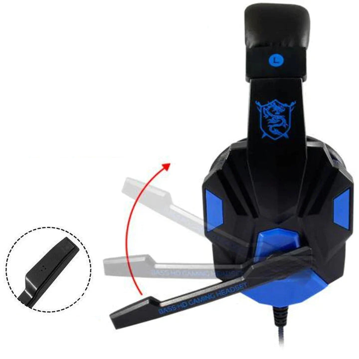 Komfortabelt unisex gaming headset med justerbar pasform til lange spilsessioner og forbedret lydoplevelse.