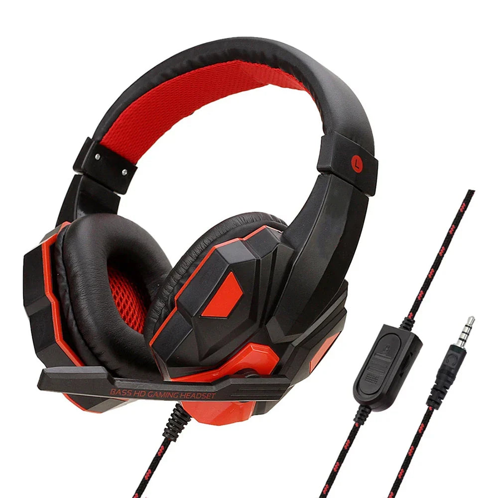 Multikompatibelt kabel-gaming headset til pc, konsol og mobil; giver fordybende lyd og nem tilslutning.