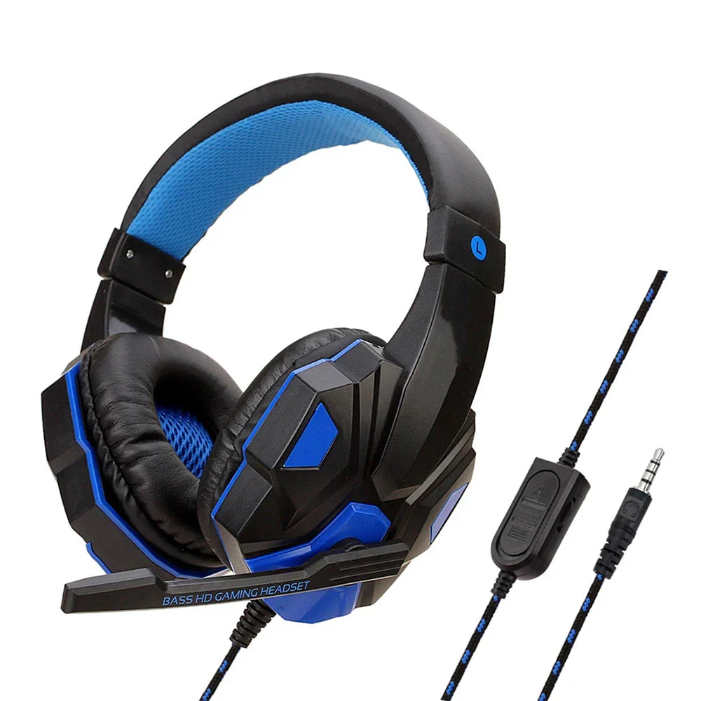 Unisex gaming headset med komfortable ørepuder, krystalklar lyd og støjreducerende mikrofon til gaming.