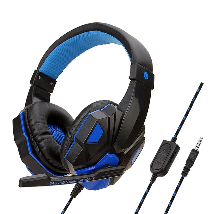 Unisex gaming headset med komfortable ørepuder, krystalklar lyd og støjreducerende mikrofon til gaming.