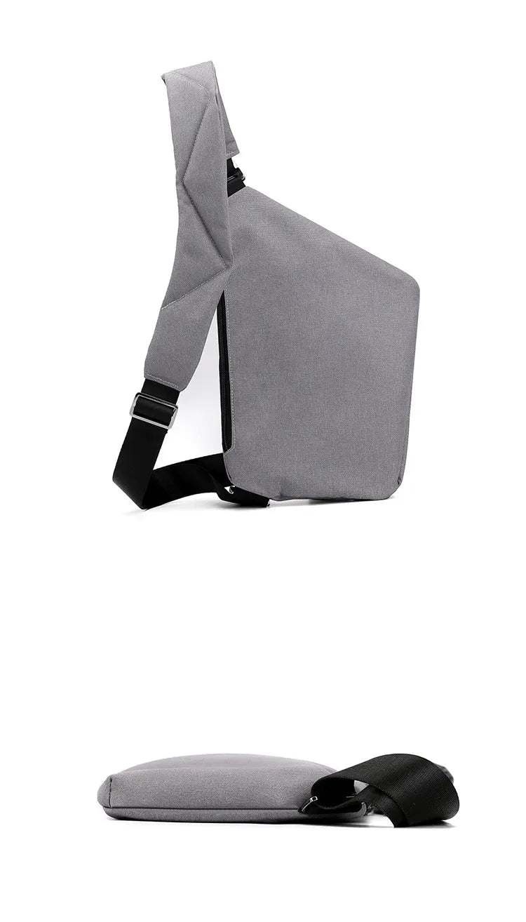 Holdbar mini rejsetaske, unisex crossbody design, med tyverisikring og komfortabel pasform.