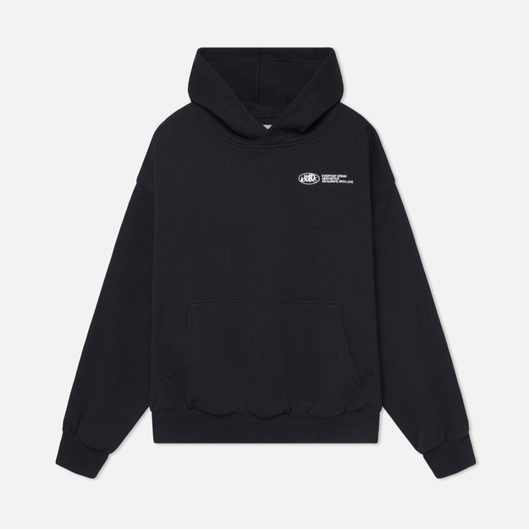 Unisex 'With Love' hættetrøje for ultimativ komfort og hverdagsstil, et must-have.