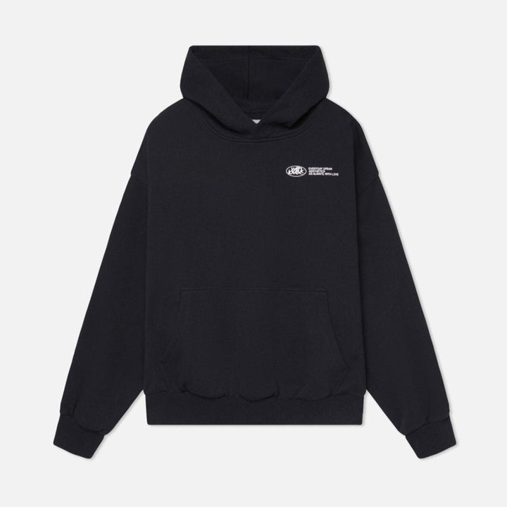 Unisex 'With Love' hættetrøje for ultimativ komfort og hverdagsstil, et must-have.