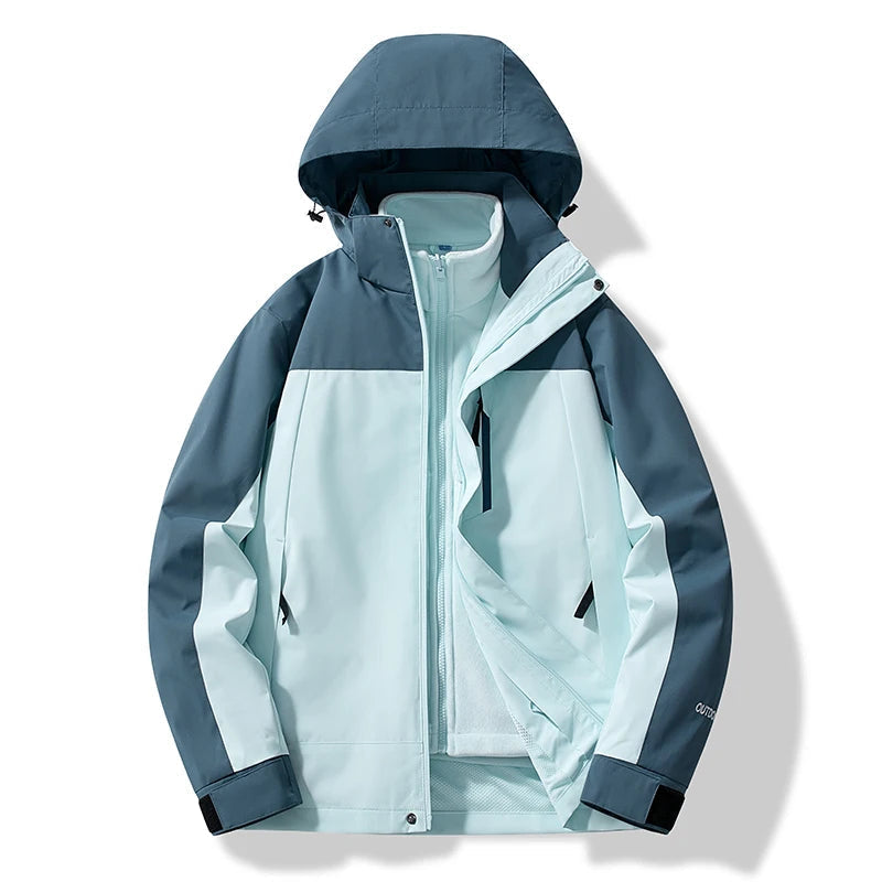 Unisex skijakke med hætte. Optimal varme og stil til vinterkulden. Perfekt til ski, friluft og udendørs aktiviteter.