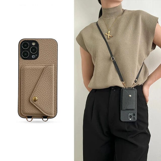 Sikker unisex telefon taske: Crossbody pung med justerbar rem og kortholder til dagligdags, kompakt bærbarhed.