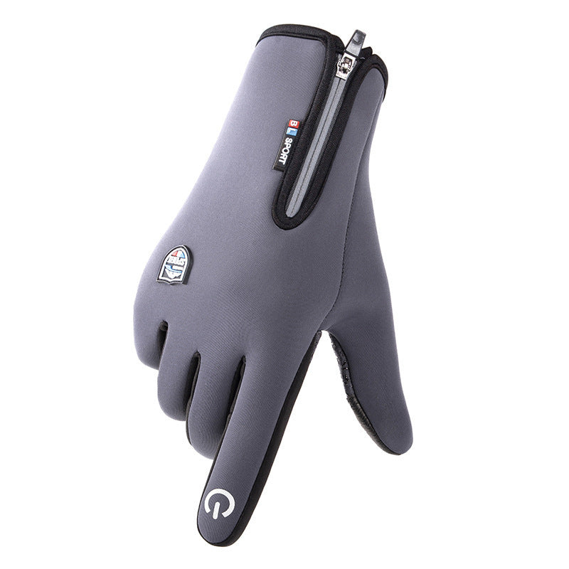 Sort unisex vinterhandske med touchscreen-spidser, designet til optimal varme og beskyttelse.