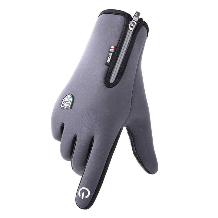 Sort unisex vinterhandske med touchscreen-spidser, designet til optimal varme og beskyttelse.
