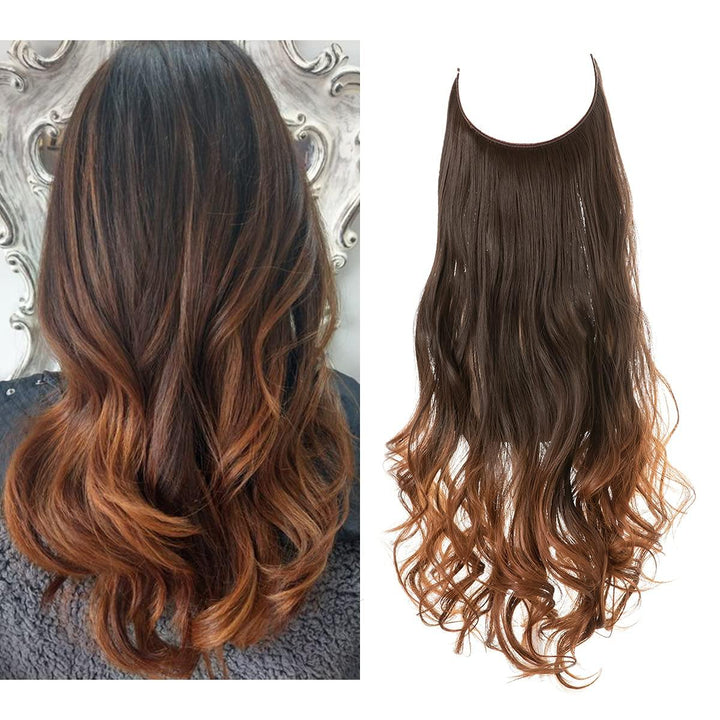 Blondine damehårforlængelse. Usynlig for et perfekt naturligt look.