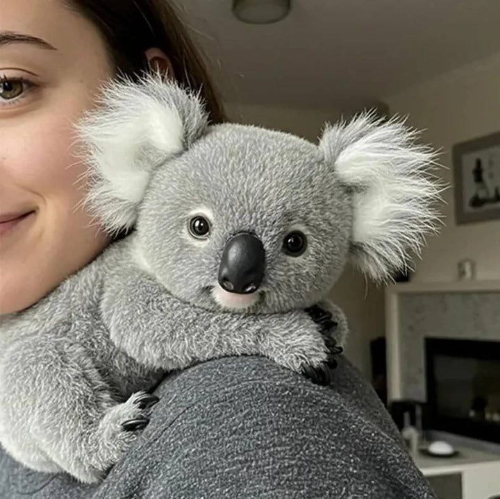 Gråt vægtet koala plysdyr med beroligende effekt, ideelt som terapiprodukt mod angst og stress. Blødt og trygt.