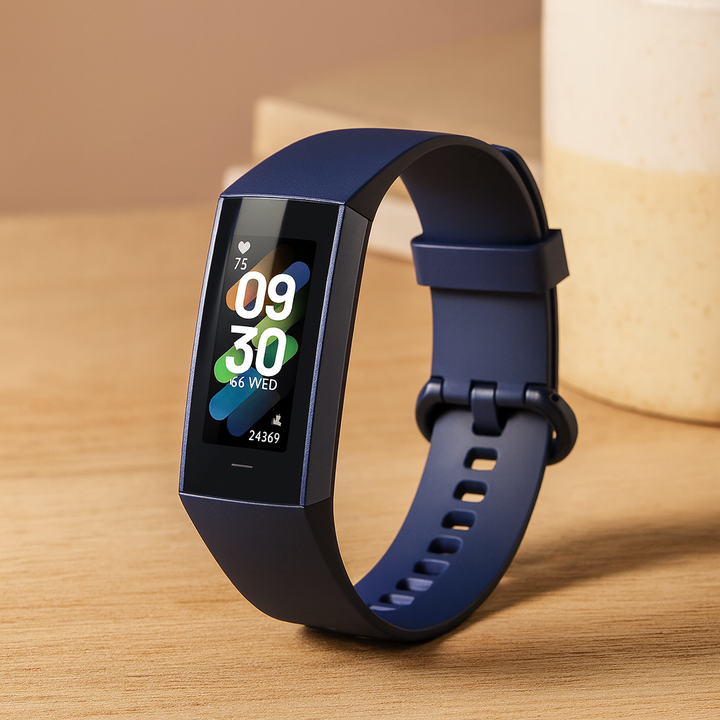 Vandtæt smartwatch til kvinder med pulsmåler, perfekt til fitness og sport. Track aktivitet og modtag notifikationer.