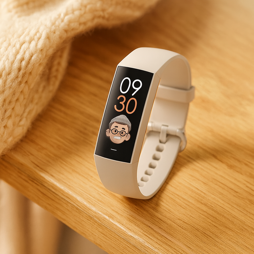 Vandtæt kvindeur: Fitness smartwatch på håndleddet, ideel til sport, aktivitetstracking & notifikationer under træning.