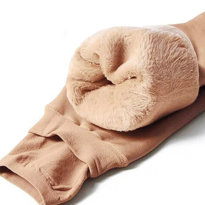 Elegante dame vinter leggings, termiske og slankende, kombinerer stil med uovertruffen varme.